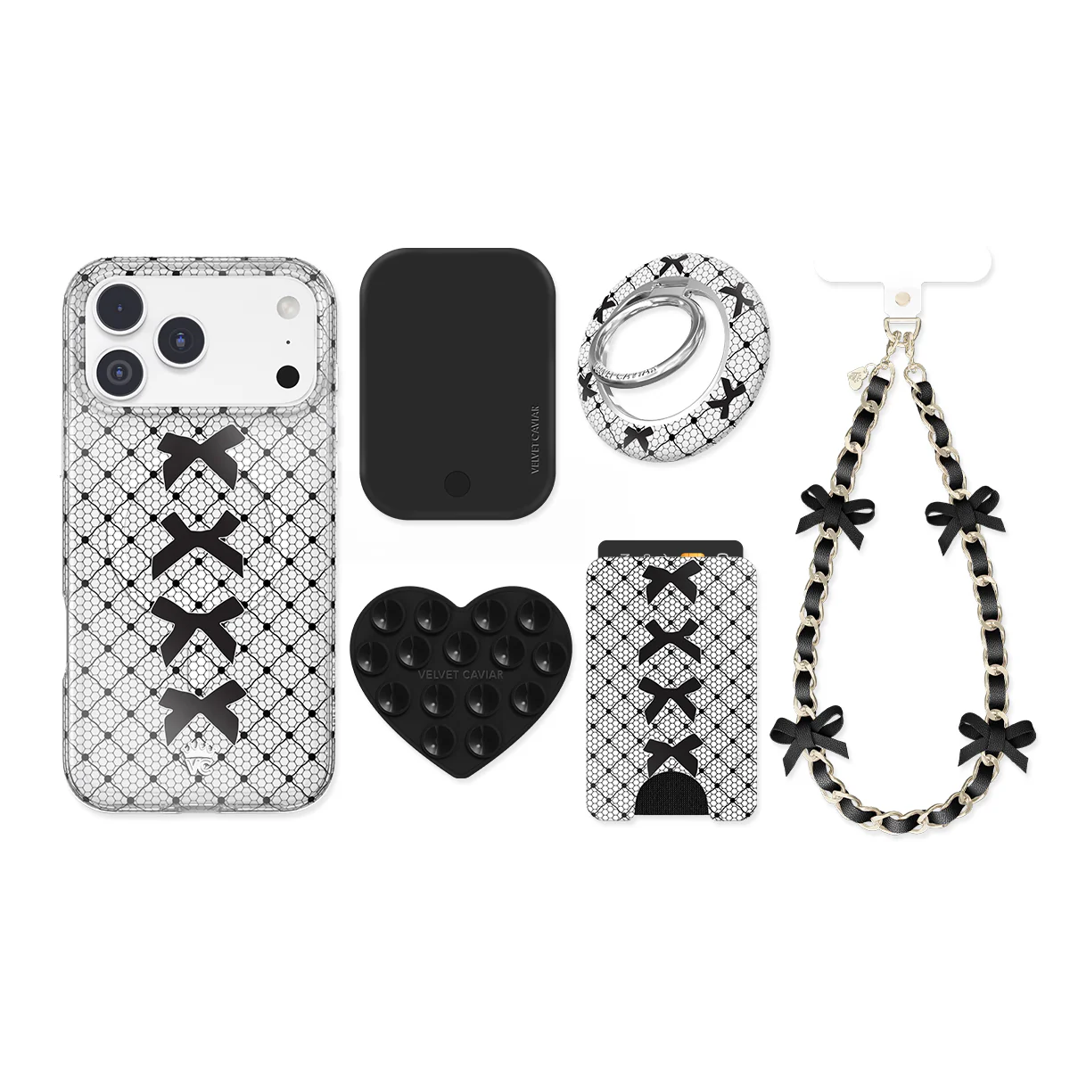 Lacy Black Bows iPhone Bundle Set - Image 14
