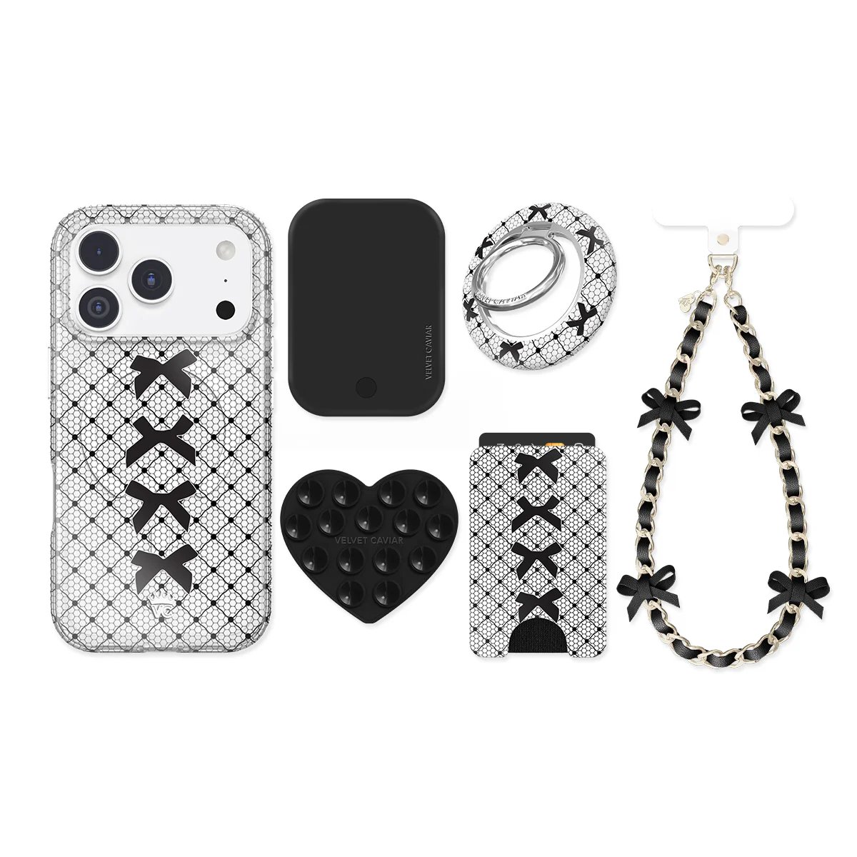 Lacy Black Bows iPhone Bundle Set - Image 15