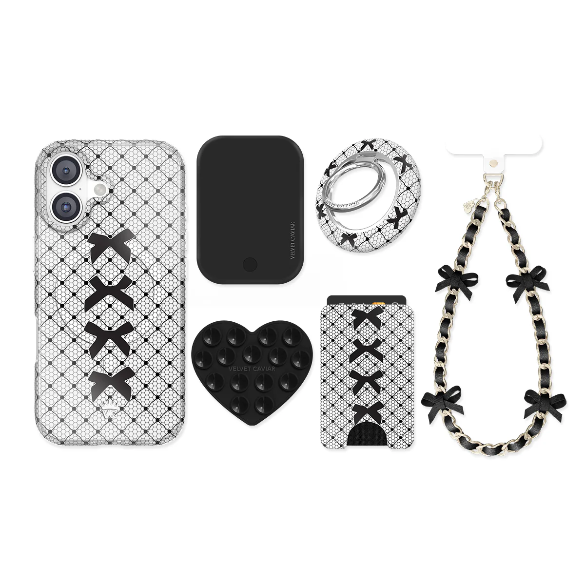 Lacy Black Bows iPhone Bundle Set - Image 16
