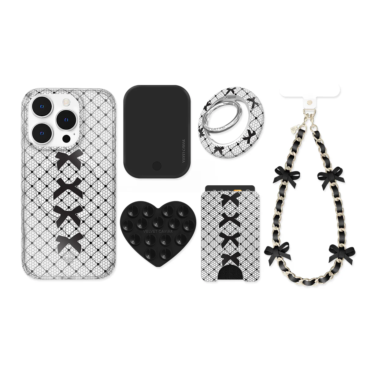 Lacy Black Bows iPhone Bundle Set - Image 3