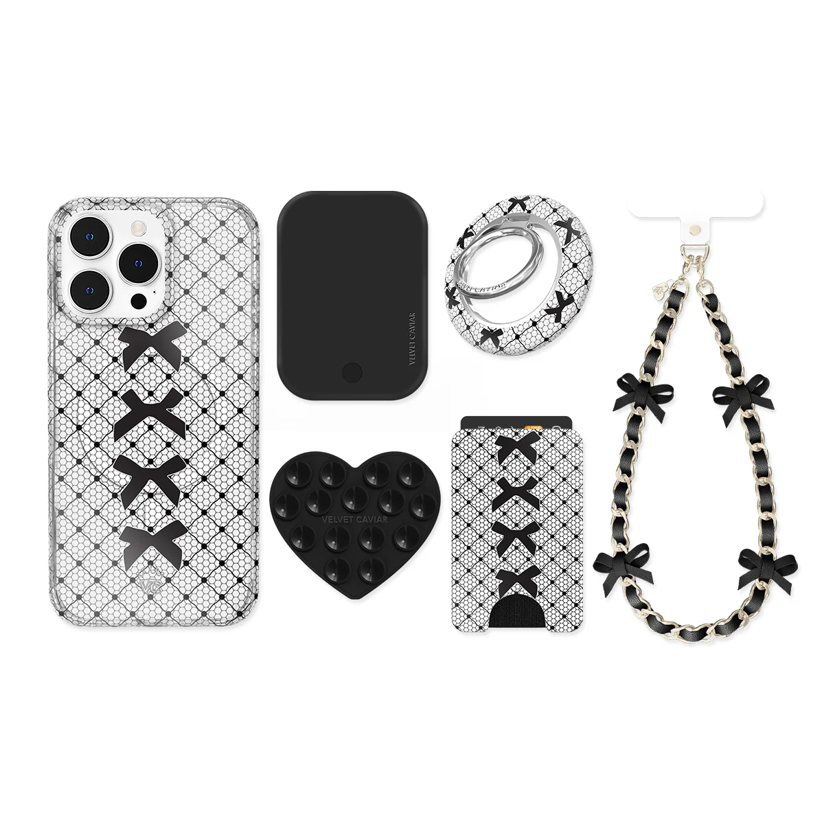 Lacy Black Bows iPhone Bundle Set - Image 4