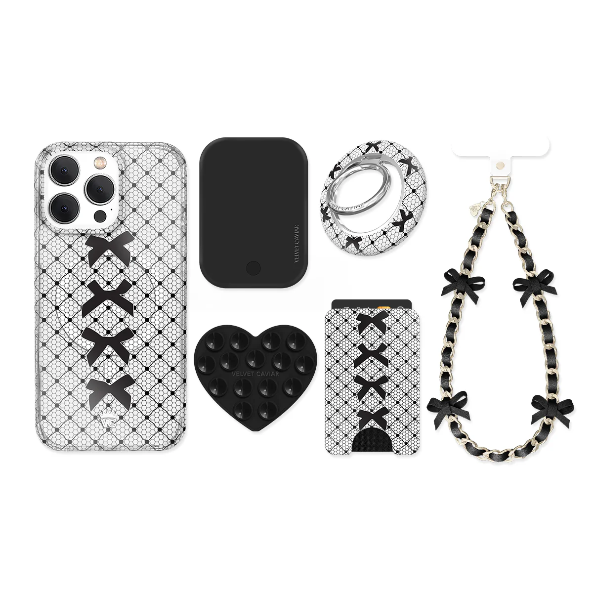 Lacy Black Bows iPhone Bundle Set - Image 6