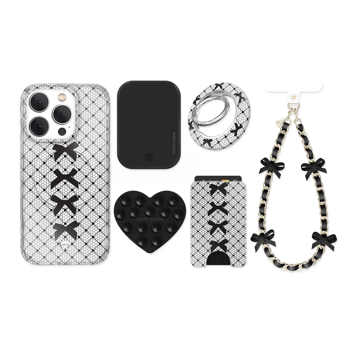 Lacy Black Bows iPhone Bundle Set - Image 7