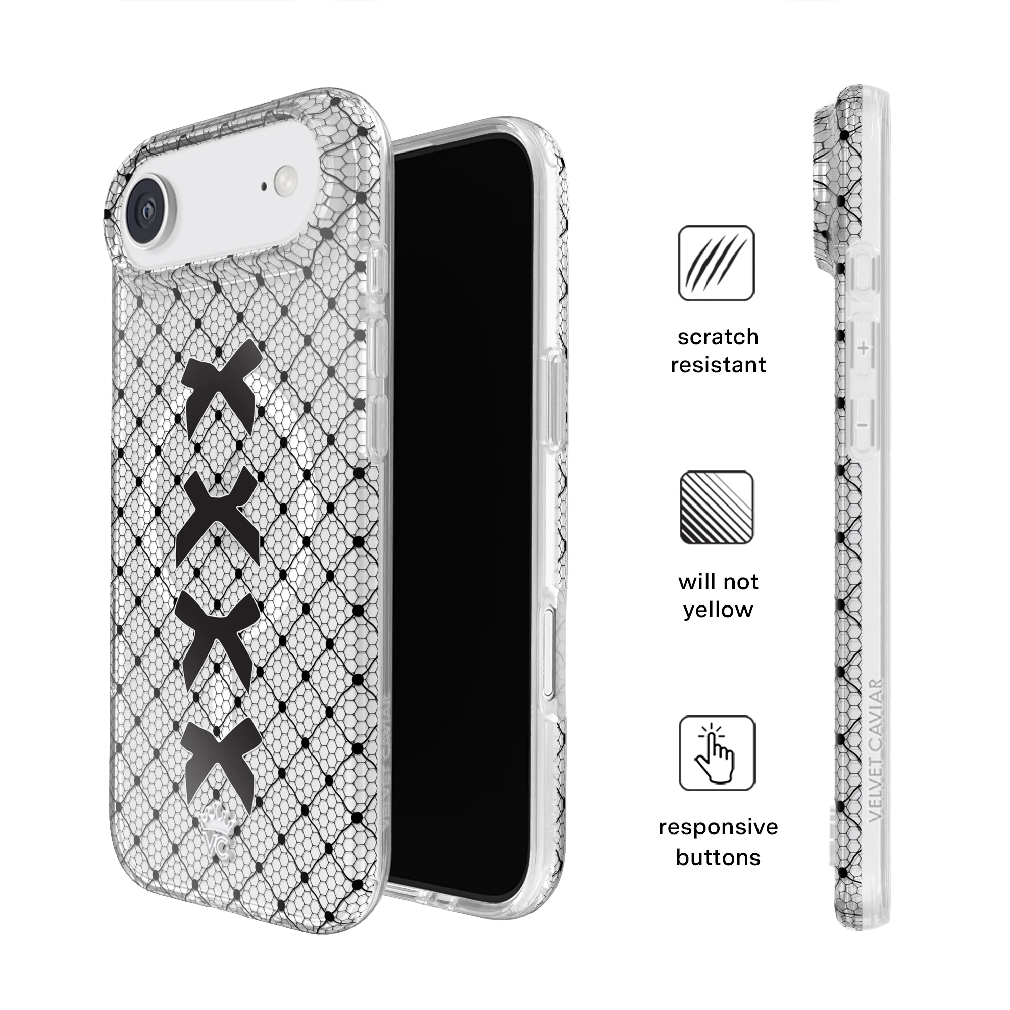Lacy Black Bows iPhone Case - Image 15