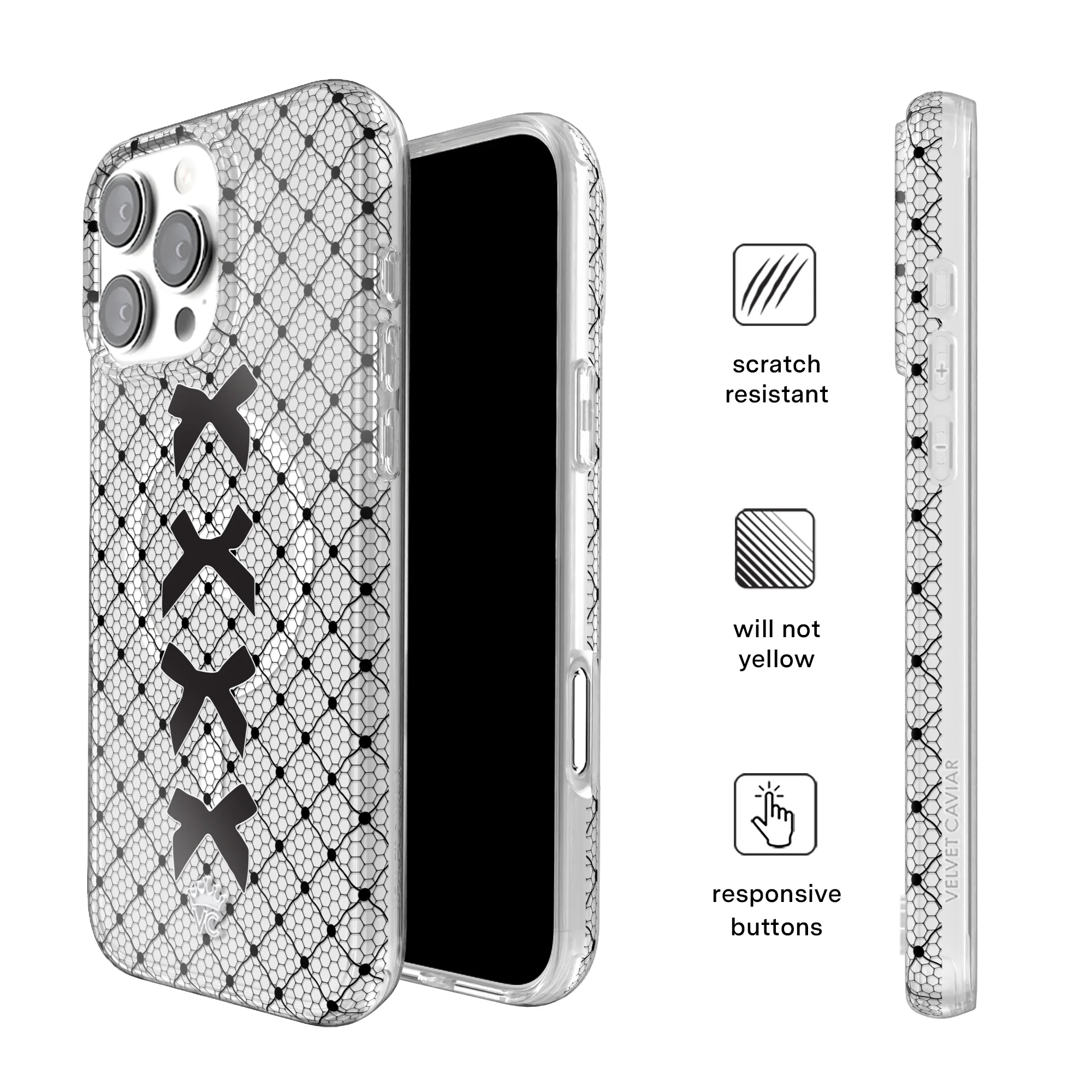 Lacy Black Bows iPhone Case - Image 30