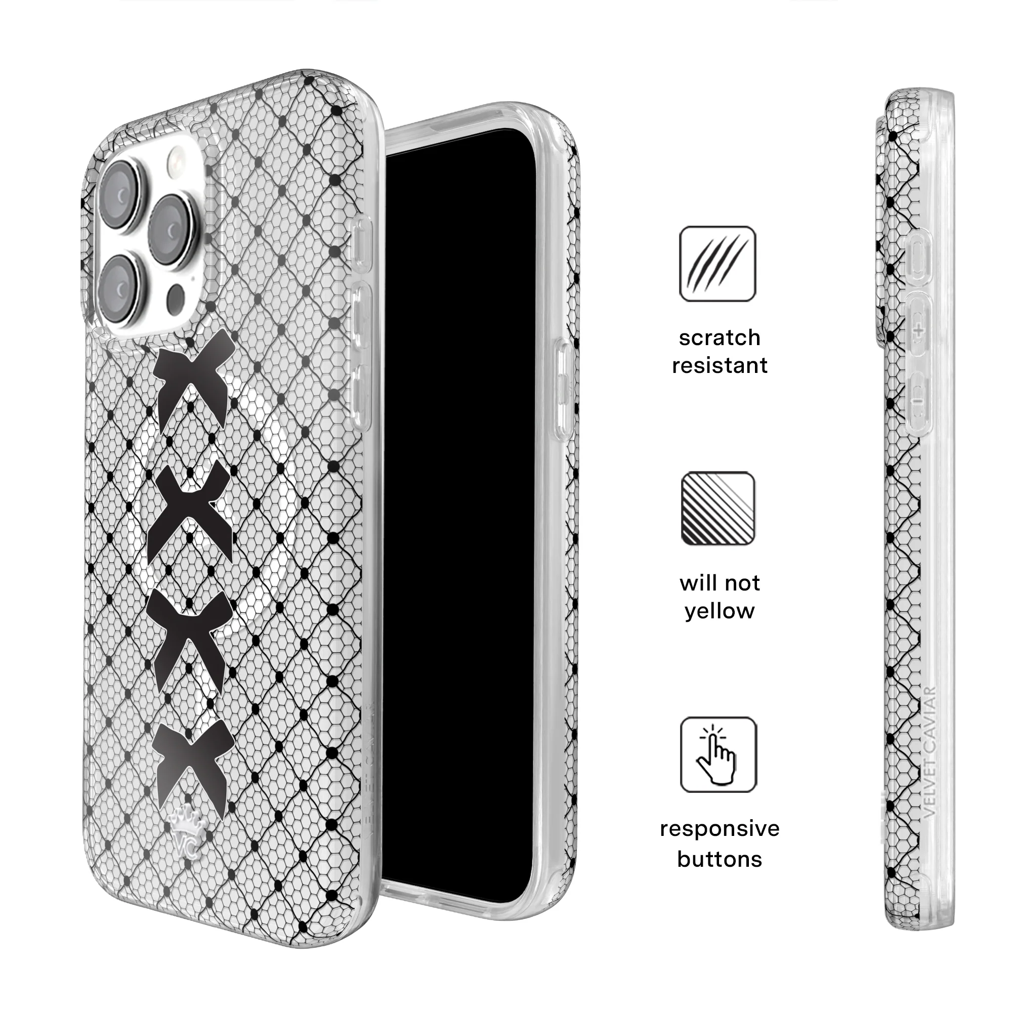 Lacy Black Bows iPhone Case - Image 45