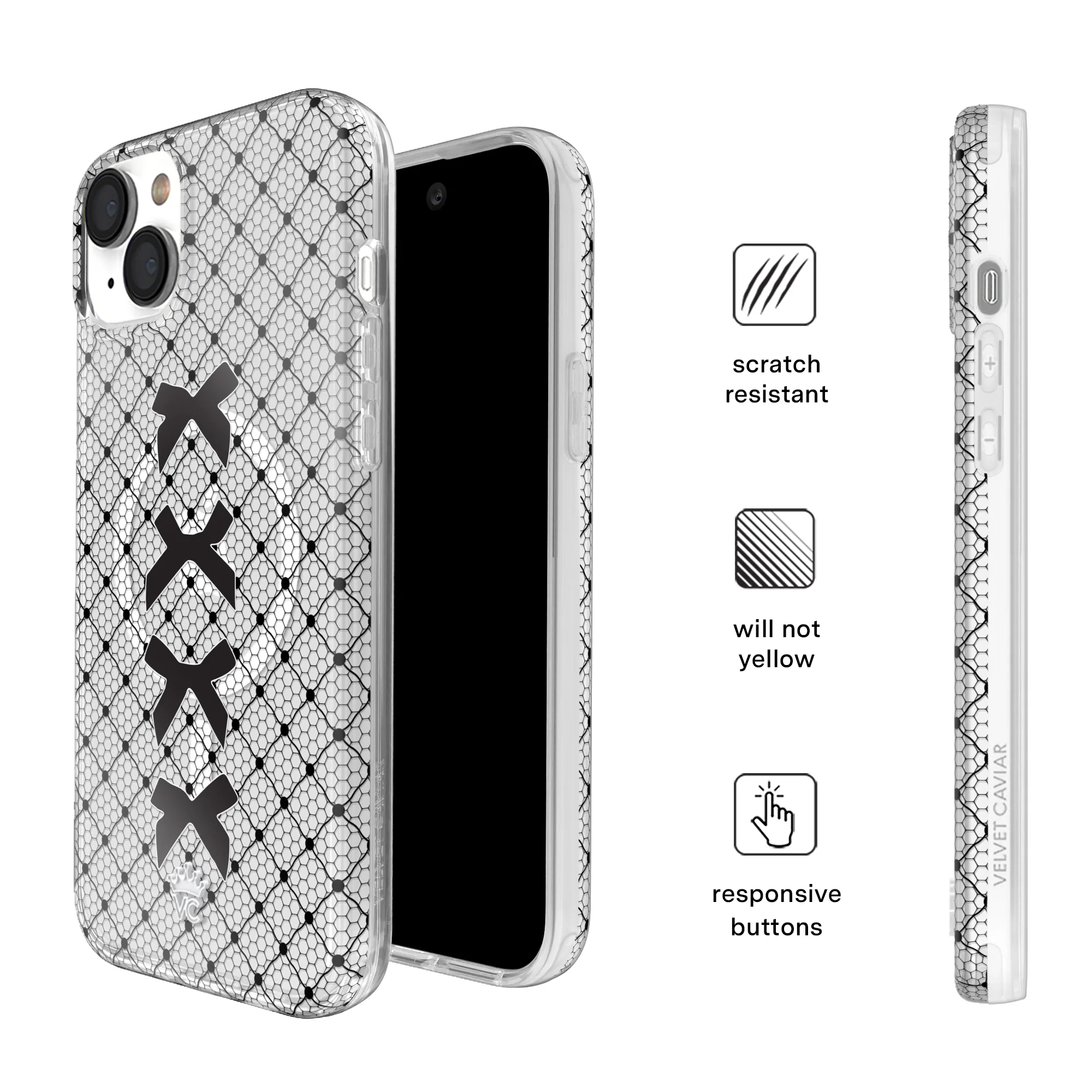 Lacy Black Bows iPhone Case - Image 55