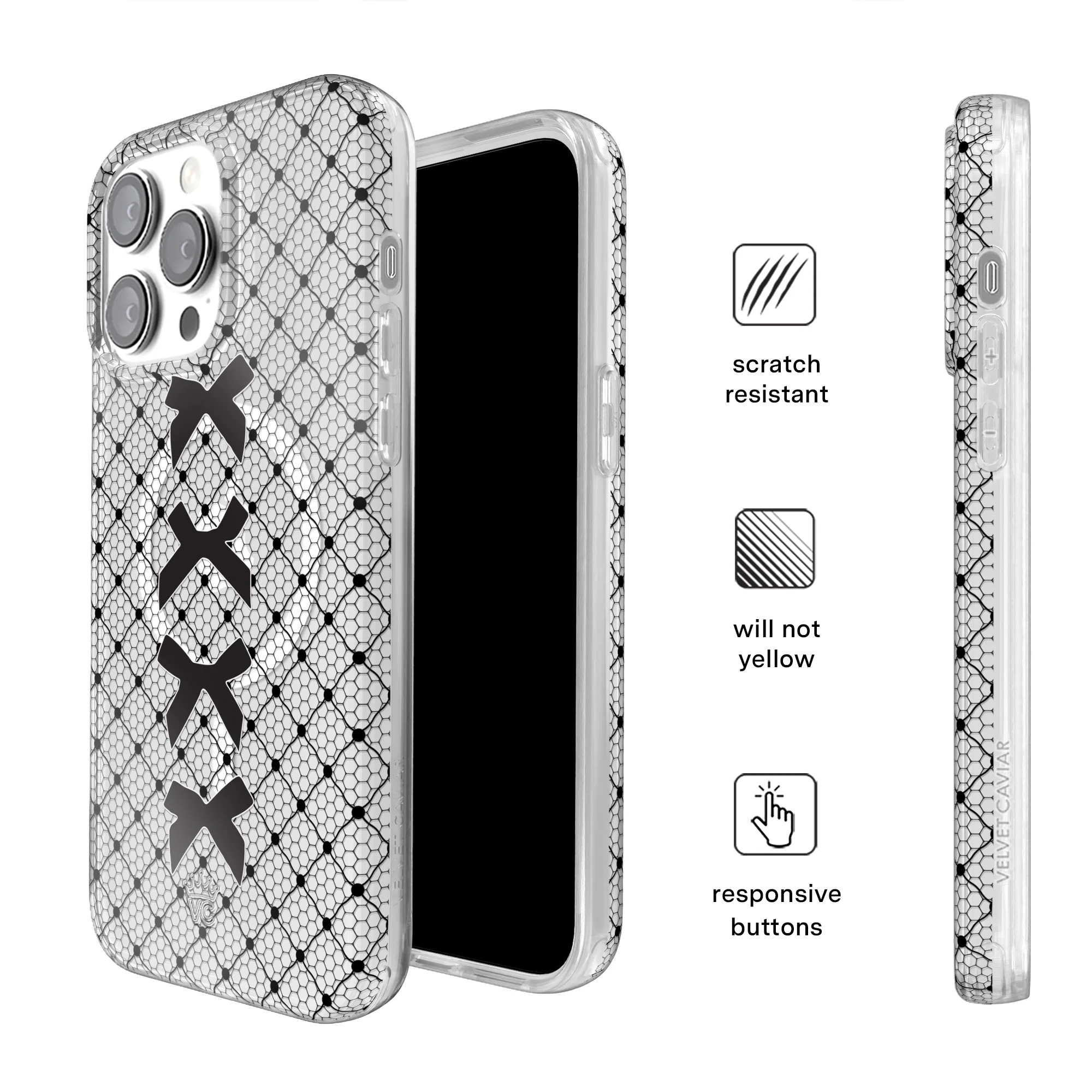Lacy Black Bows iPhone Case - Image 70