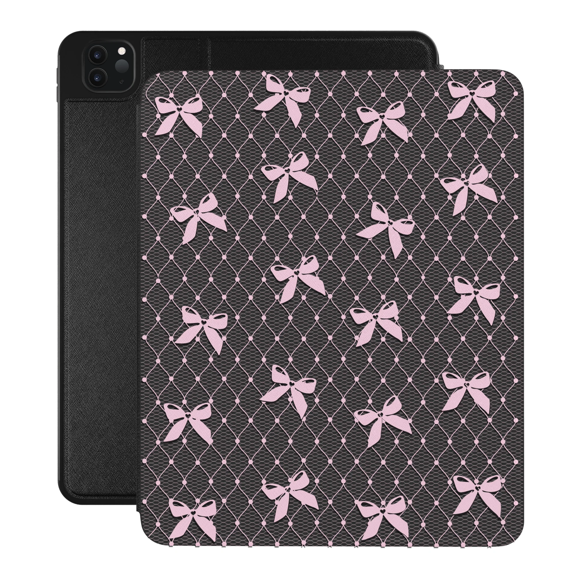 Lacy Pink Bows iPad Case - Image 37