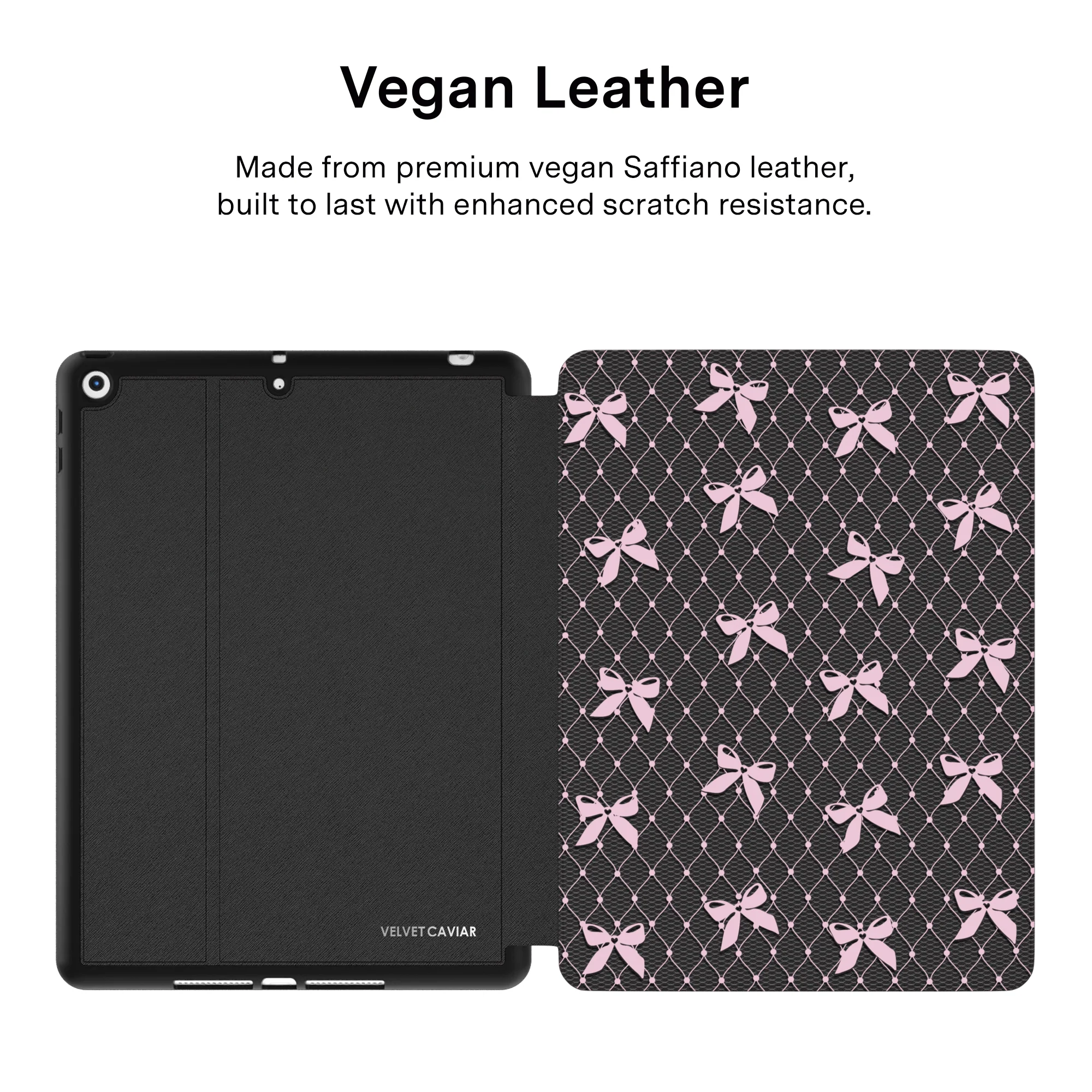 Lacy Pink Bows iPad Case - Image 4