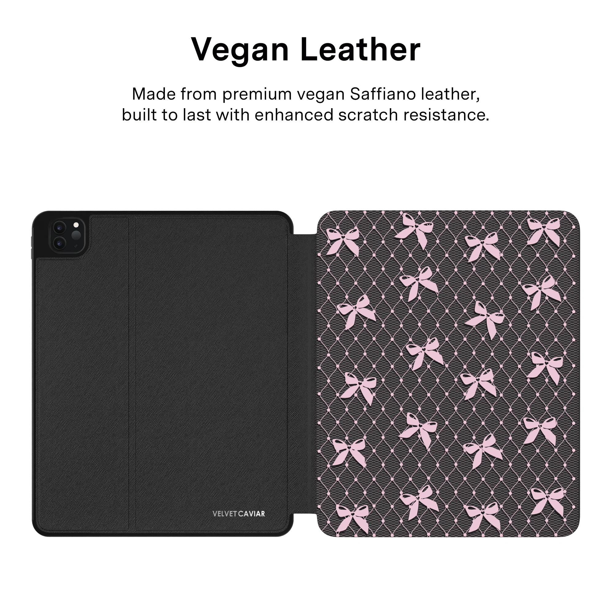 Lacy Pink Bows iPad Case - Image 40