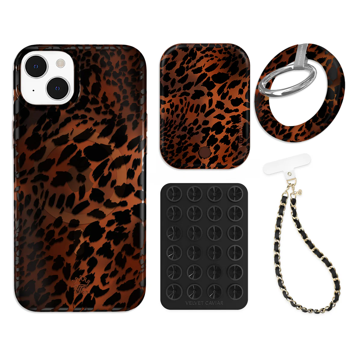 Leopard Tort iPhone Bundle Set - Grip - Image 14