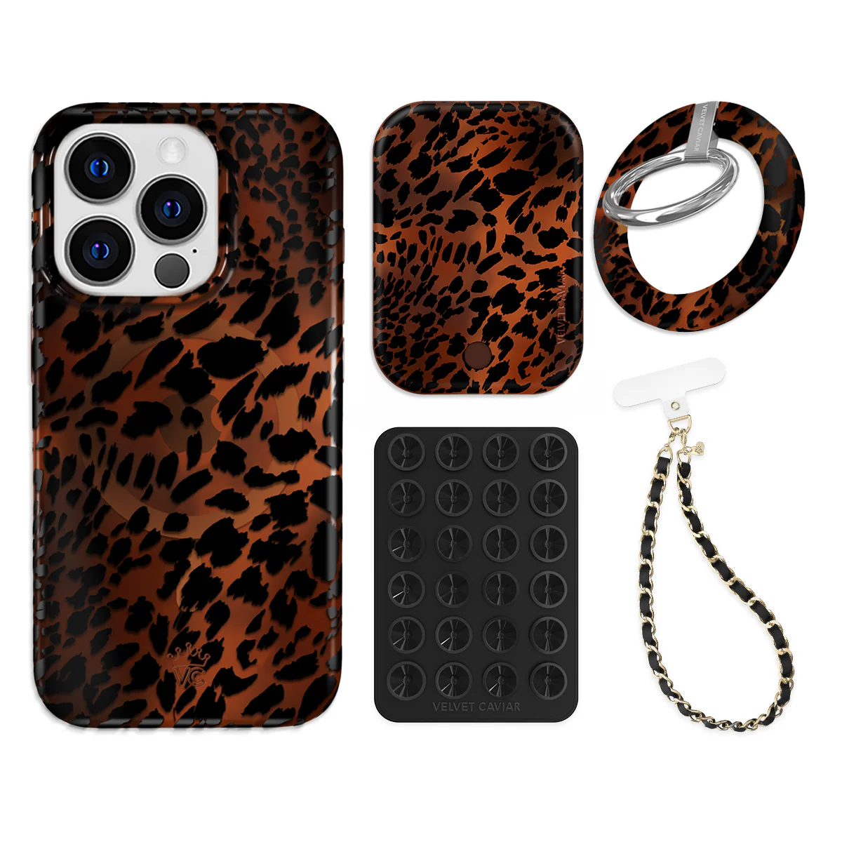 Leopard Tort iPhone Bundle Set - Grip - Image 16