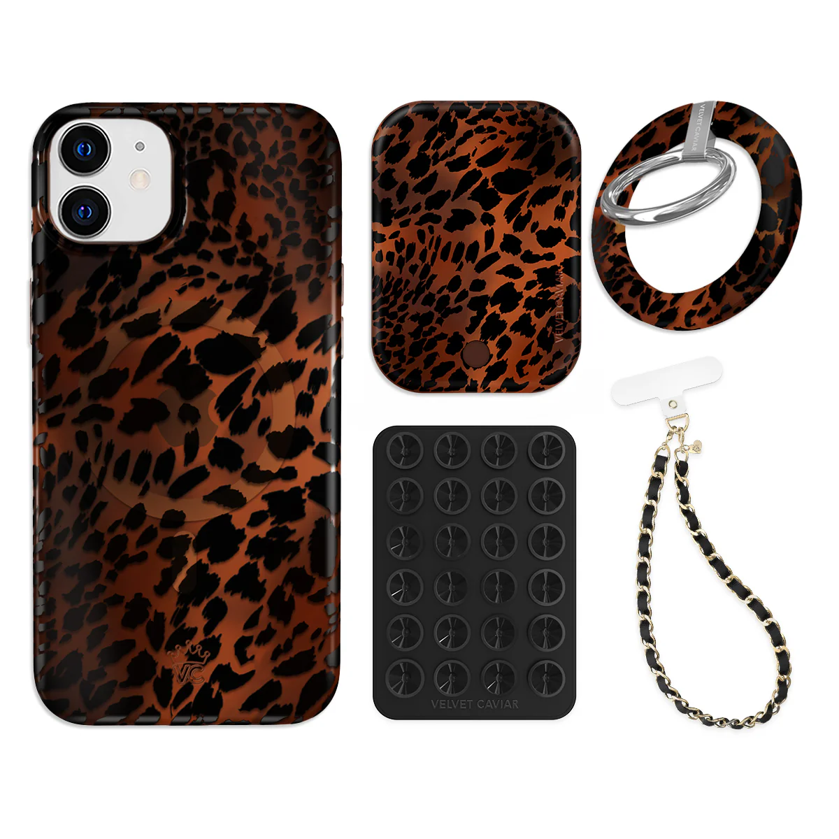 Leopard Tort iPhone Bundle Set - Grip - Image 17