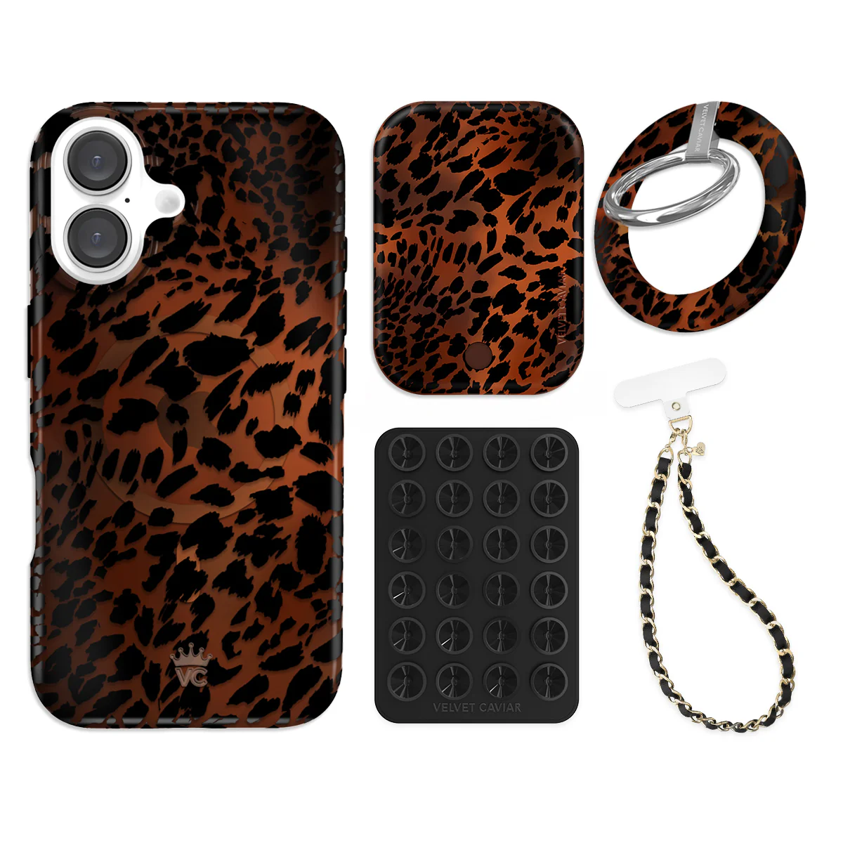 Leopard Tort iPhone Bundle Set - Grip - Image 3