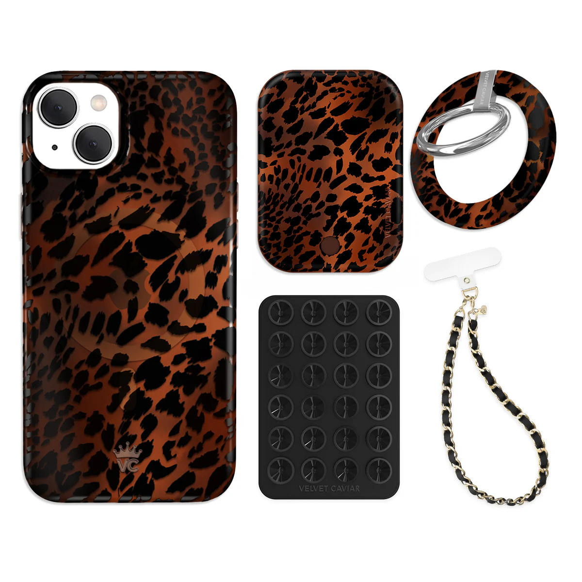 Leopard Tort iPhone Bundle Set - Grip - Image 7