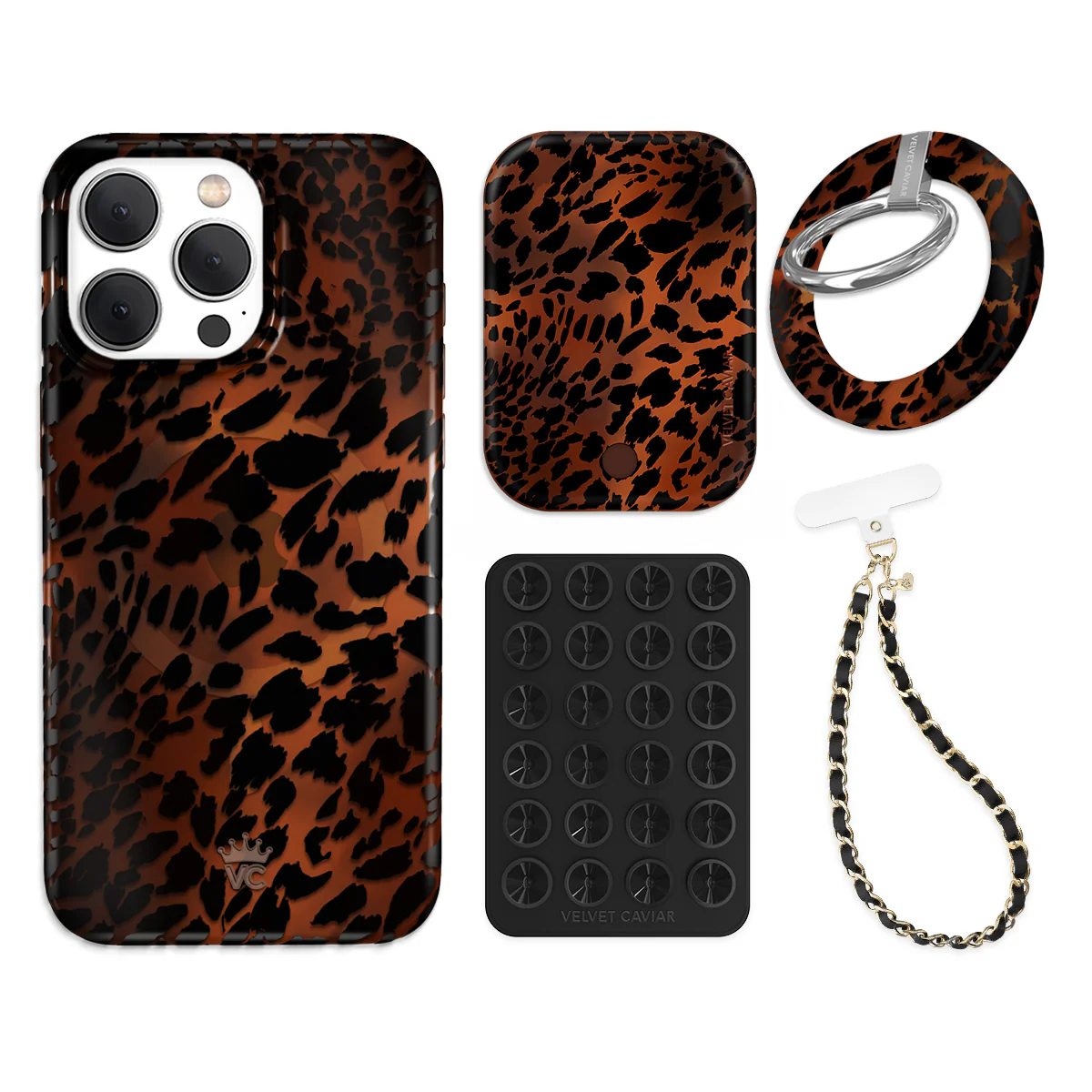 Leopard Tort iPhone Bundle Set - Grip - Image 8