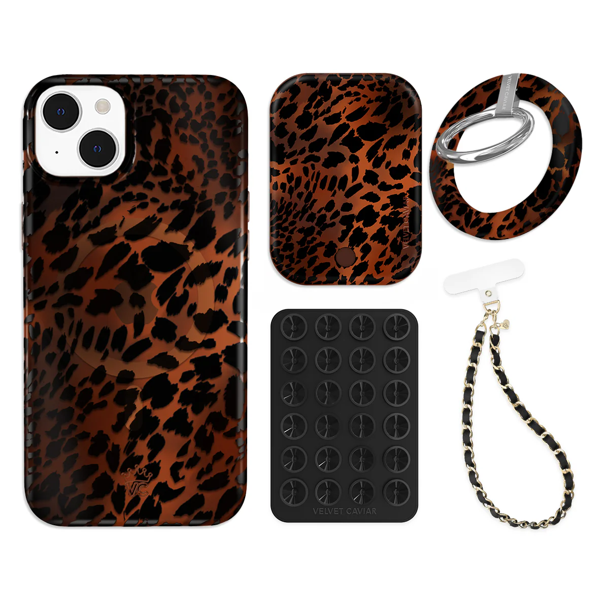 Leopard Tort iPhone Bundle Set - Grip - Image 9