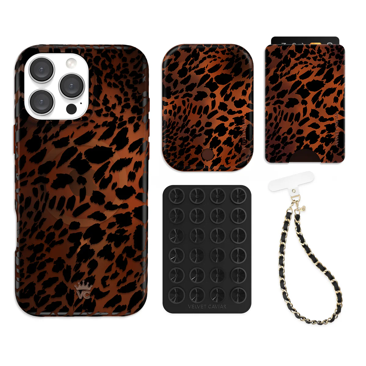 Leopard Tort iPhone Bundle Set - Wallet - Image 4
