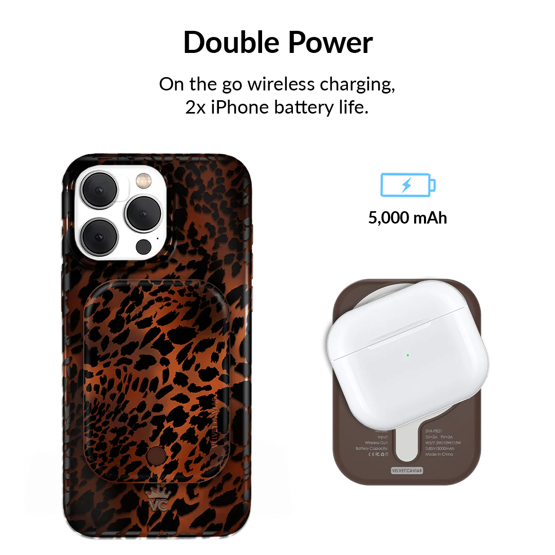 Leopard Tort MagSafe Battery Power Pack - Image 2