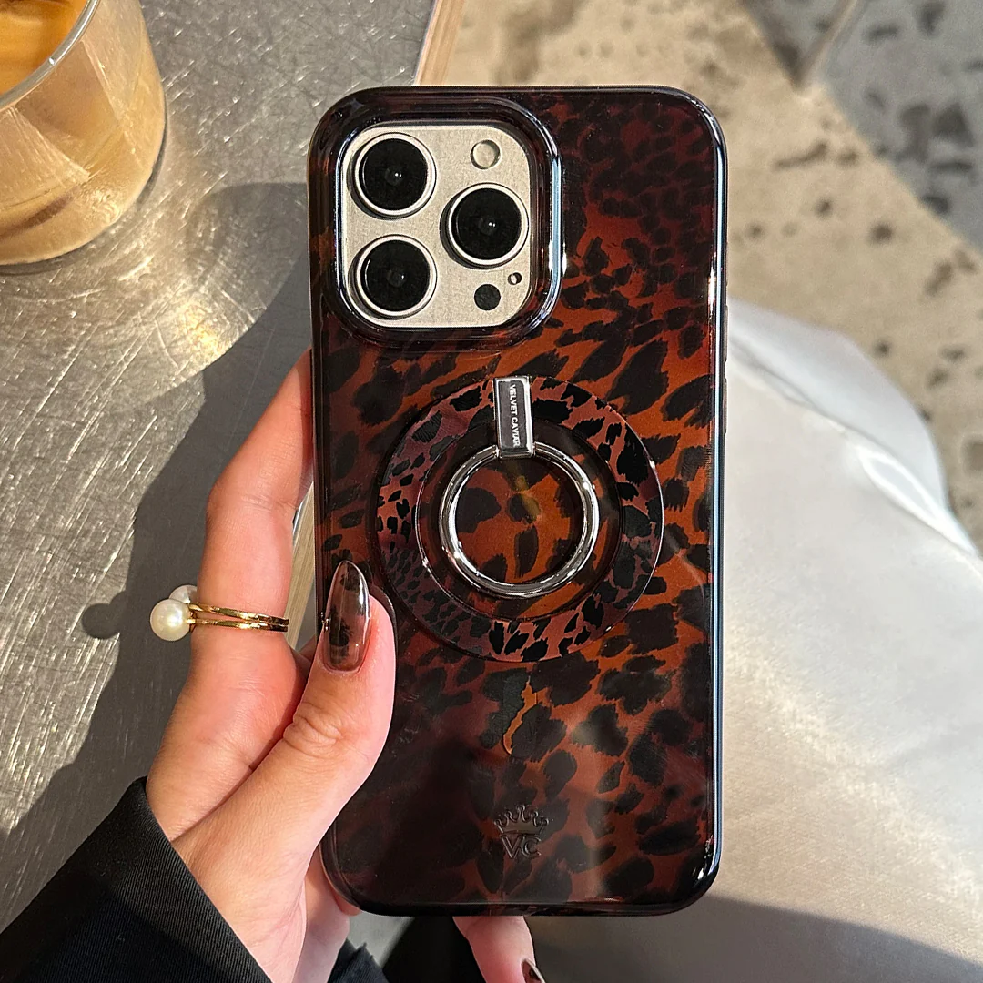 Leopard Tort MagSafe Grip Ring - Image 2