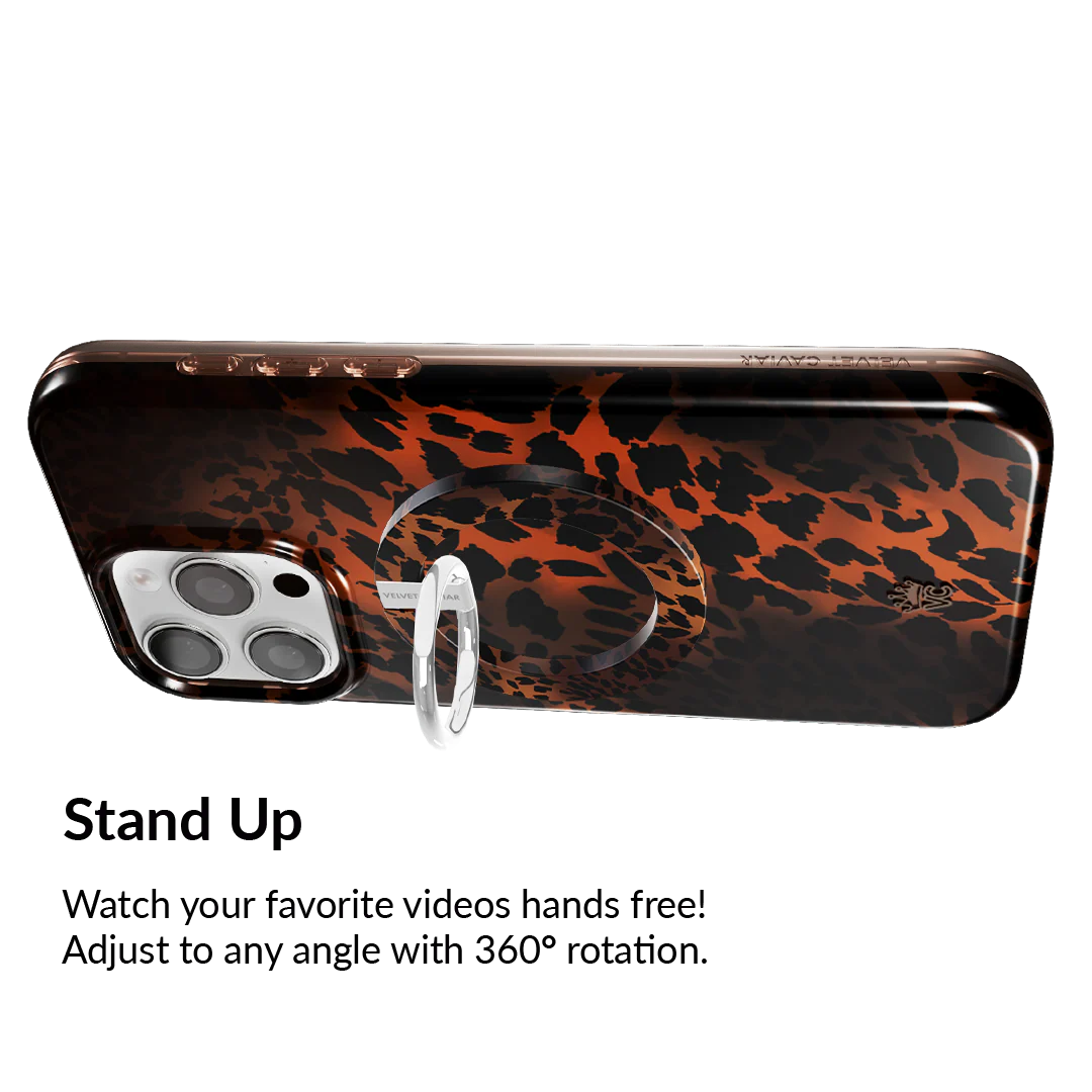 Leopard Tort MagSafe Grip Ring - Image 3