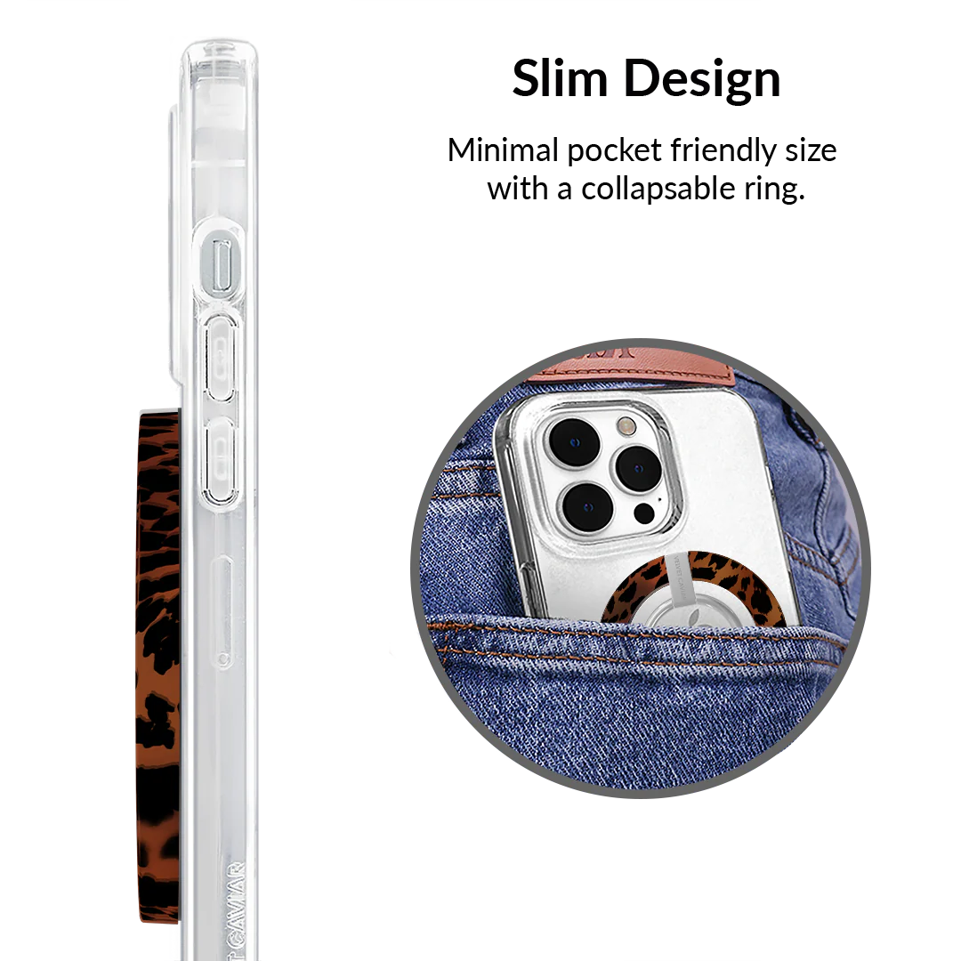 Leopard Tort MagSafe Grip Ring - Image 5
