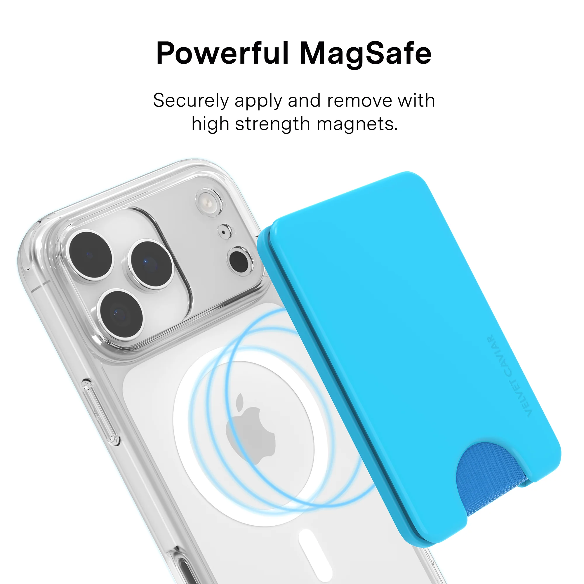 Light Blue MagSafe Wallet - Image 3