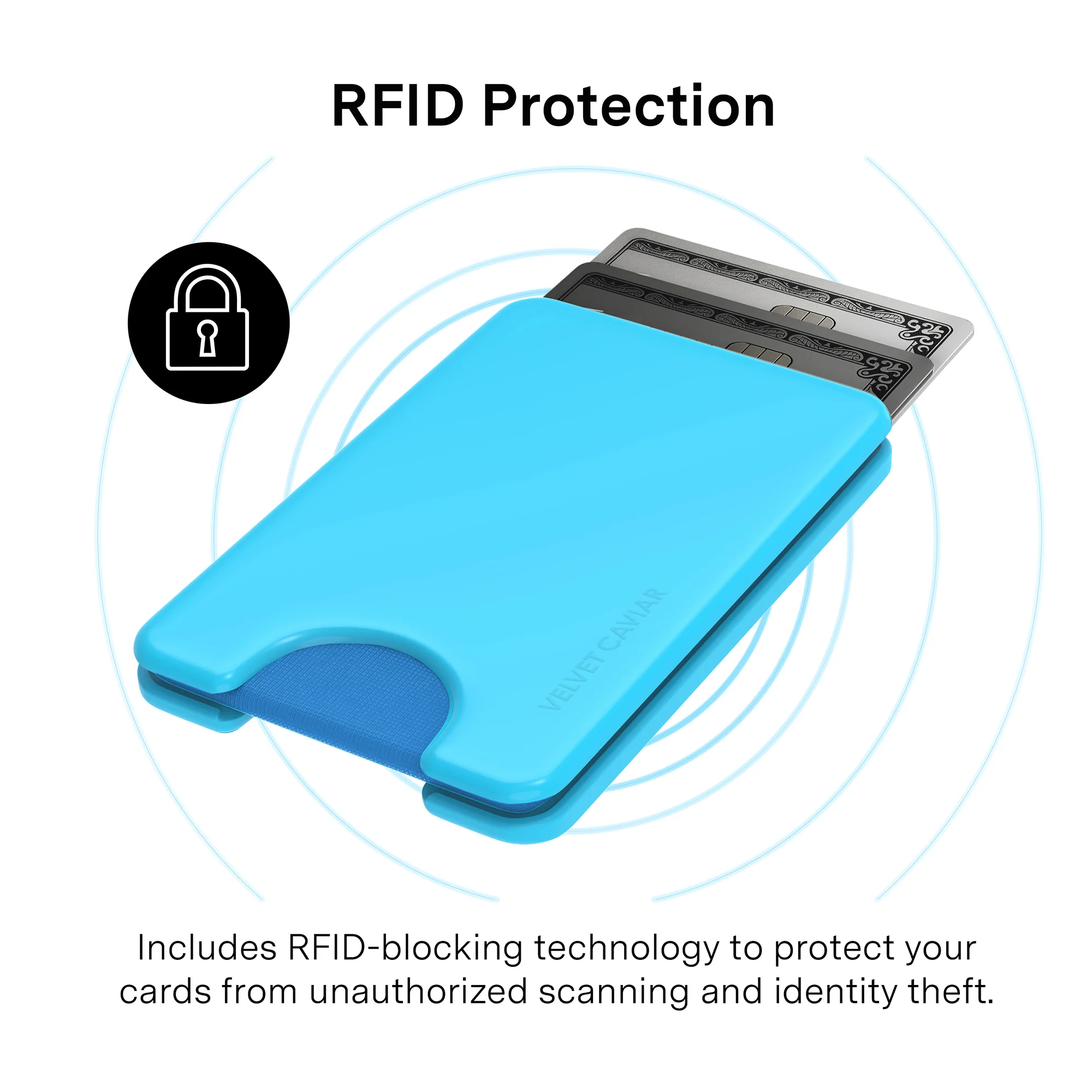 Light Blue MagSafe Wallet - Image 4