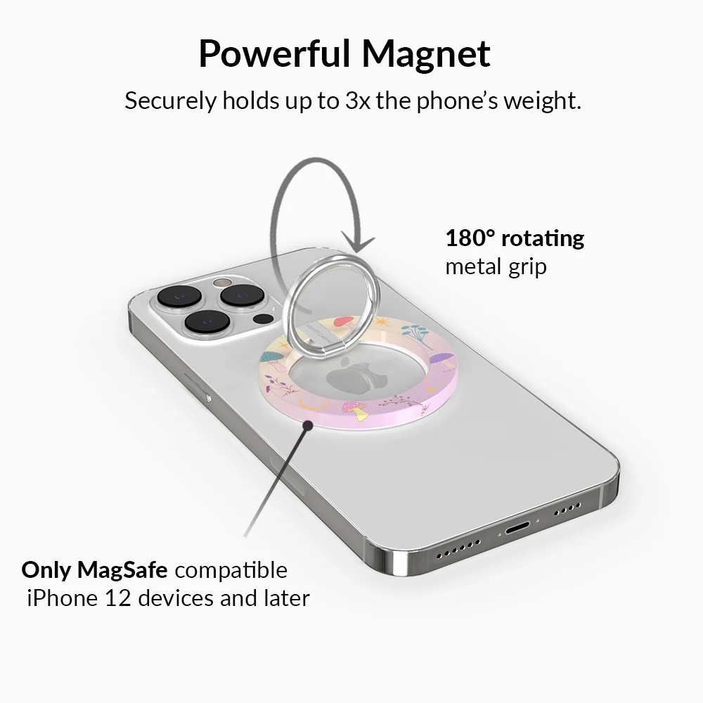 Enchanted Mushrooms MagSafe Grip Ring - Image 3