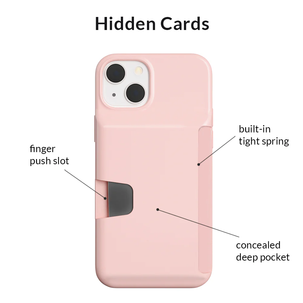 Light Pink iPhone Wallet Case - Image 100