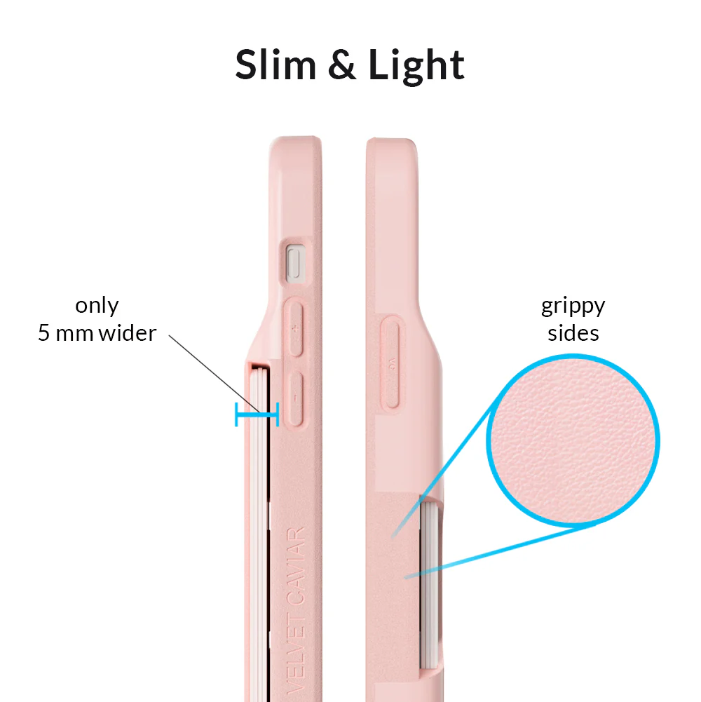 Light Pink iPhone Wallet Case - Image 93