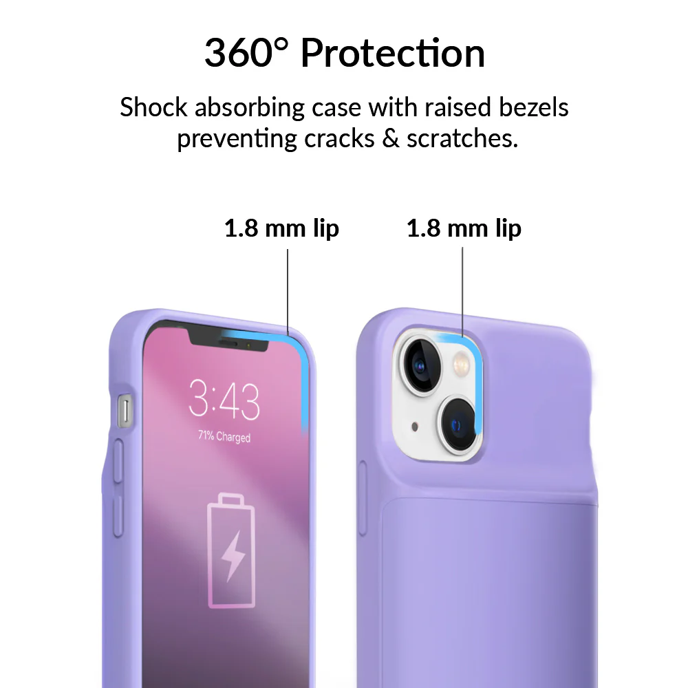 Light Purple iPhone Charging Case - Image 4