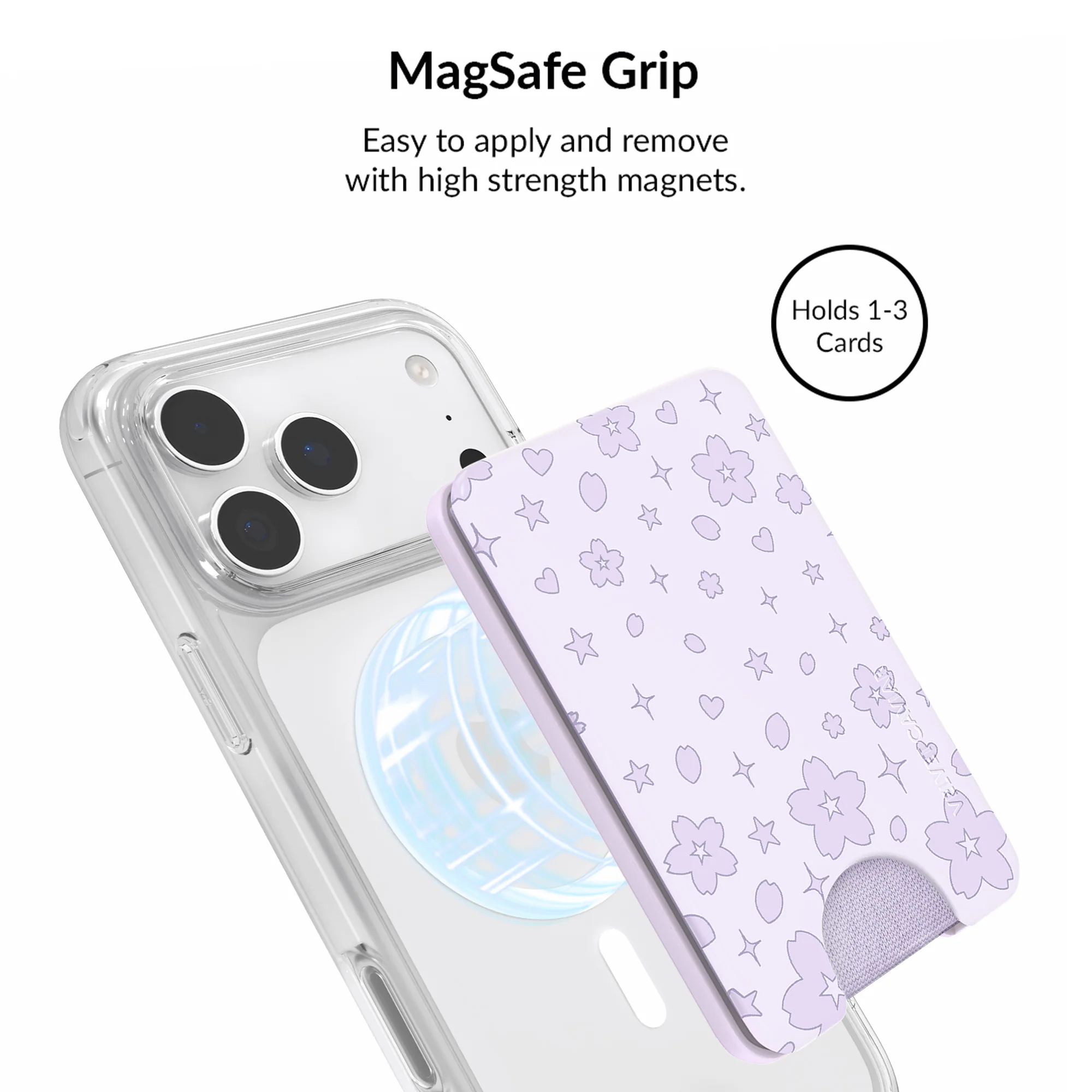 Lavender Cherry Blossom Glitter iPhone Bundle Set - Image 47