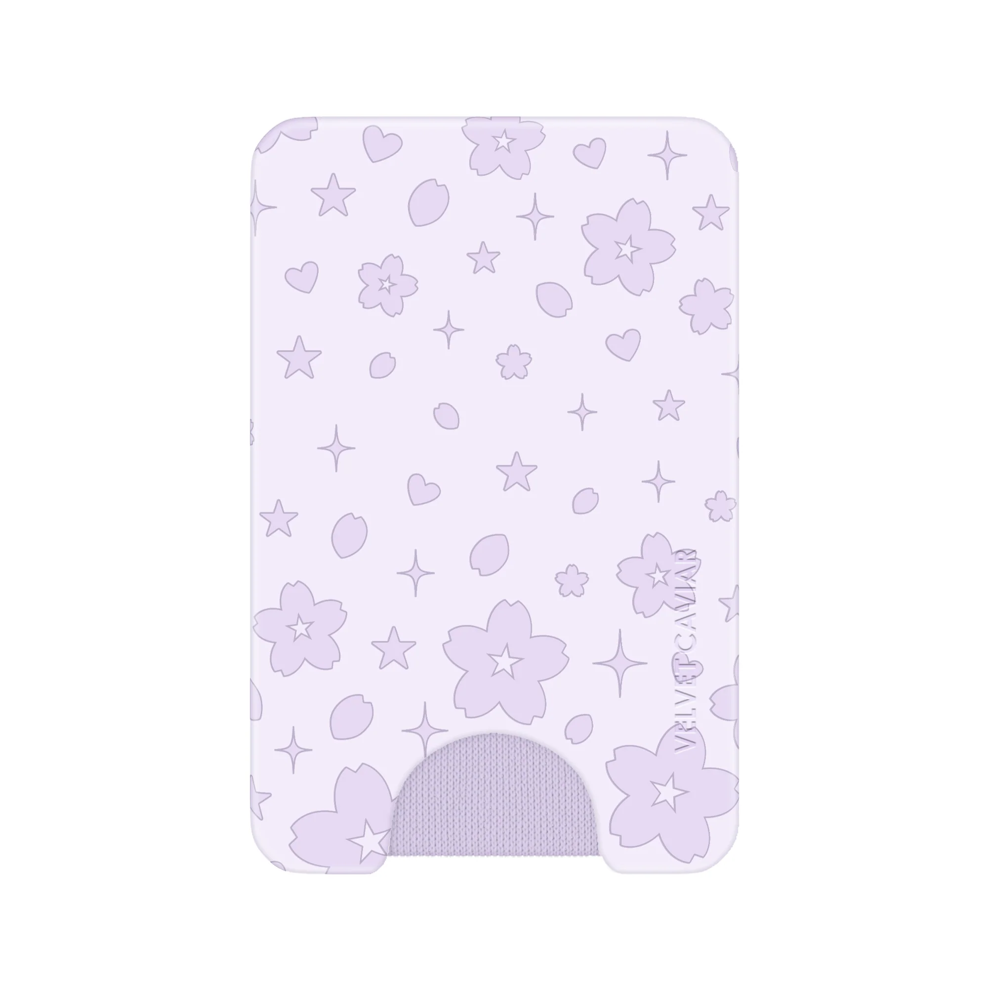 Lavender Cherry Blossom MagSafe Wallet