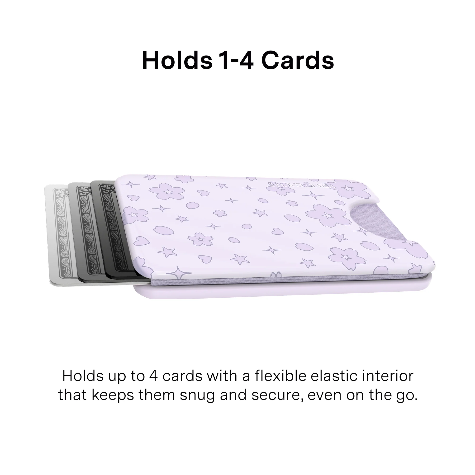 Lavender Cherry Blossom MagSafe Wallet - Image 3