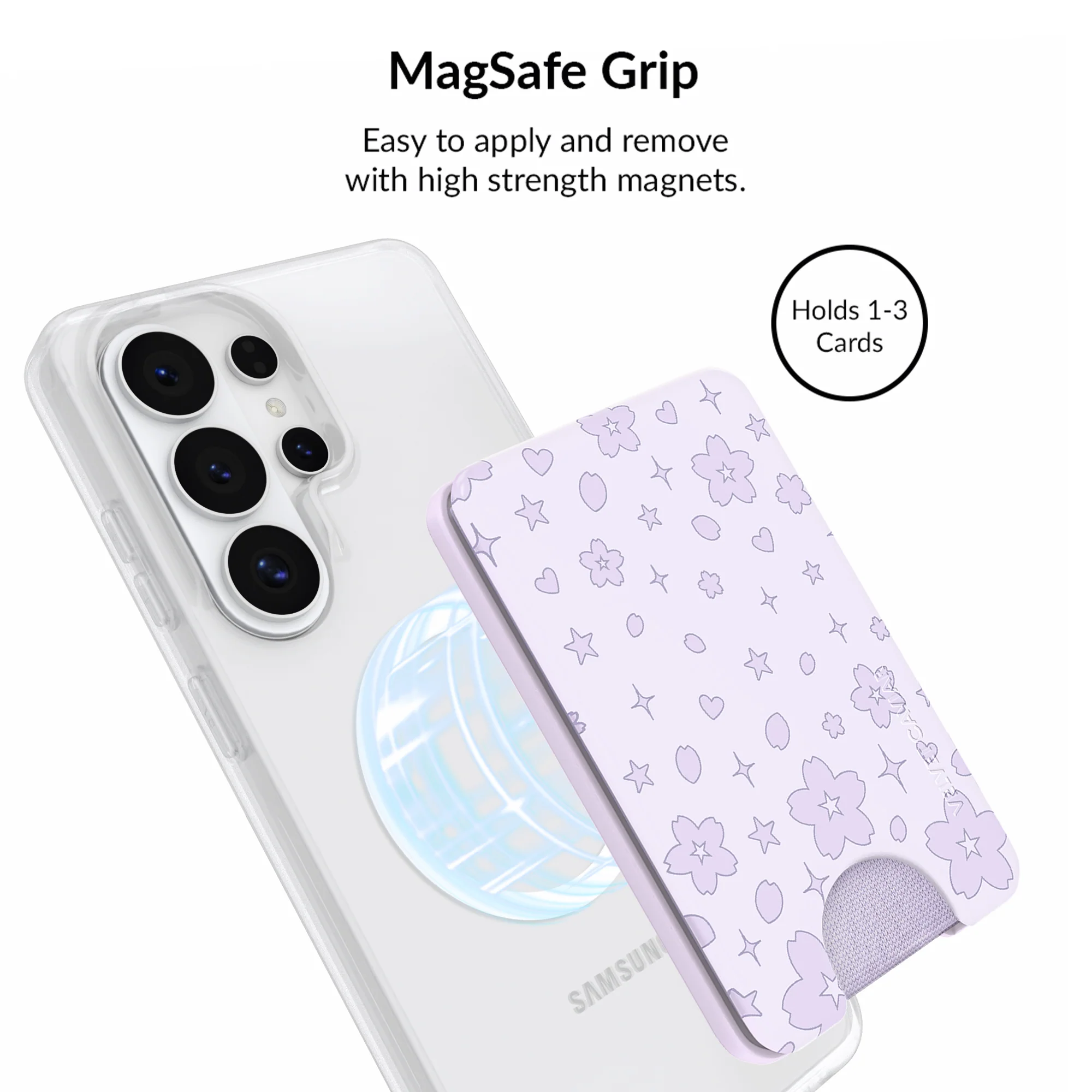 Lavender Cherry Blossom Glitter Samsung Bundle Set - Image 11