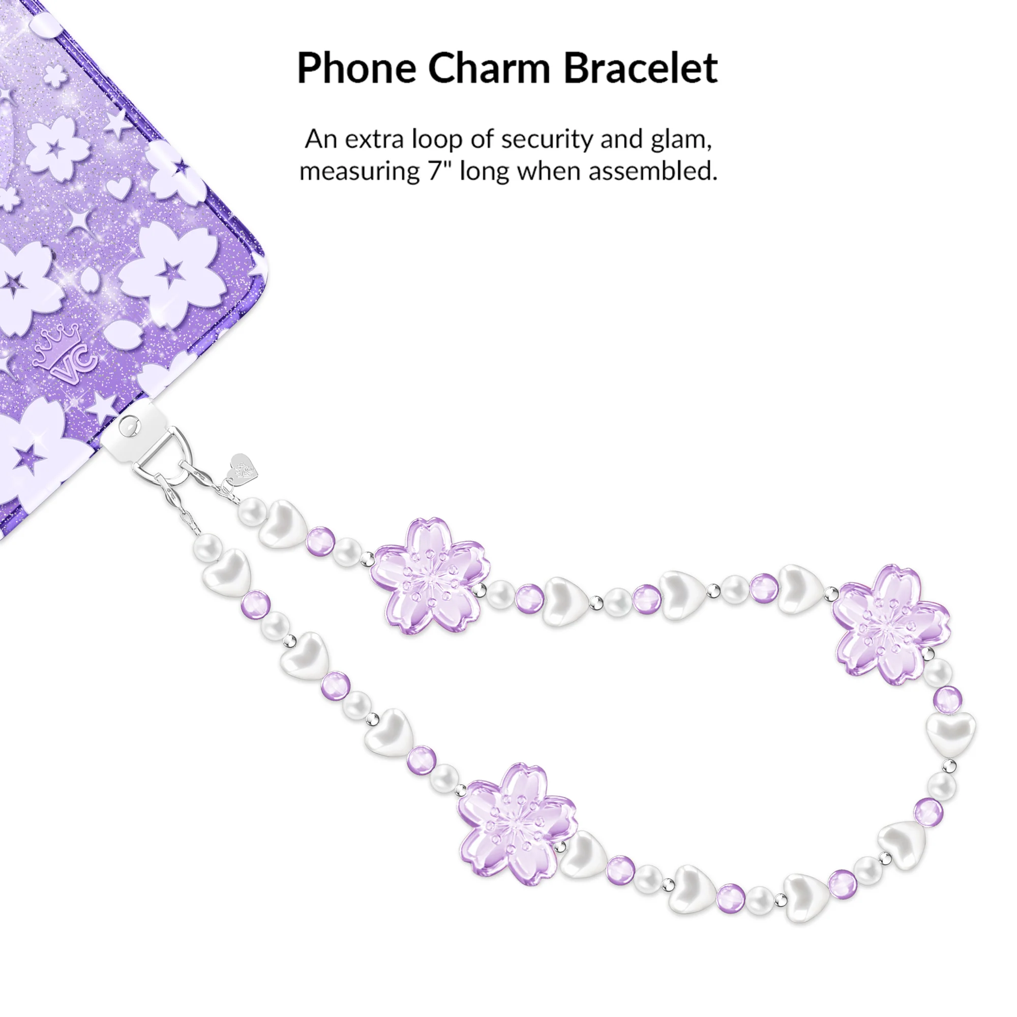 Lavender Cherry Blossom Glitter Samsung Bundle Set - Image 24
