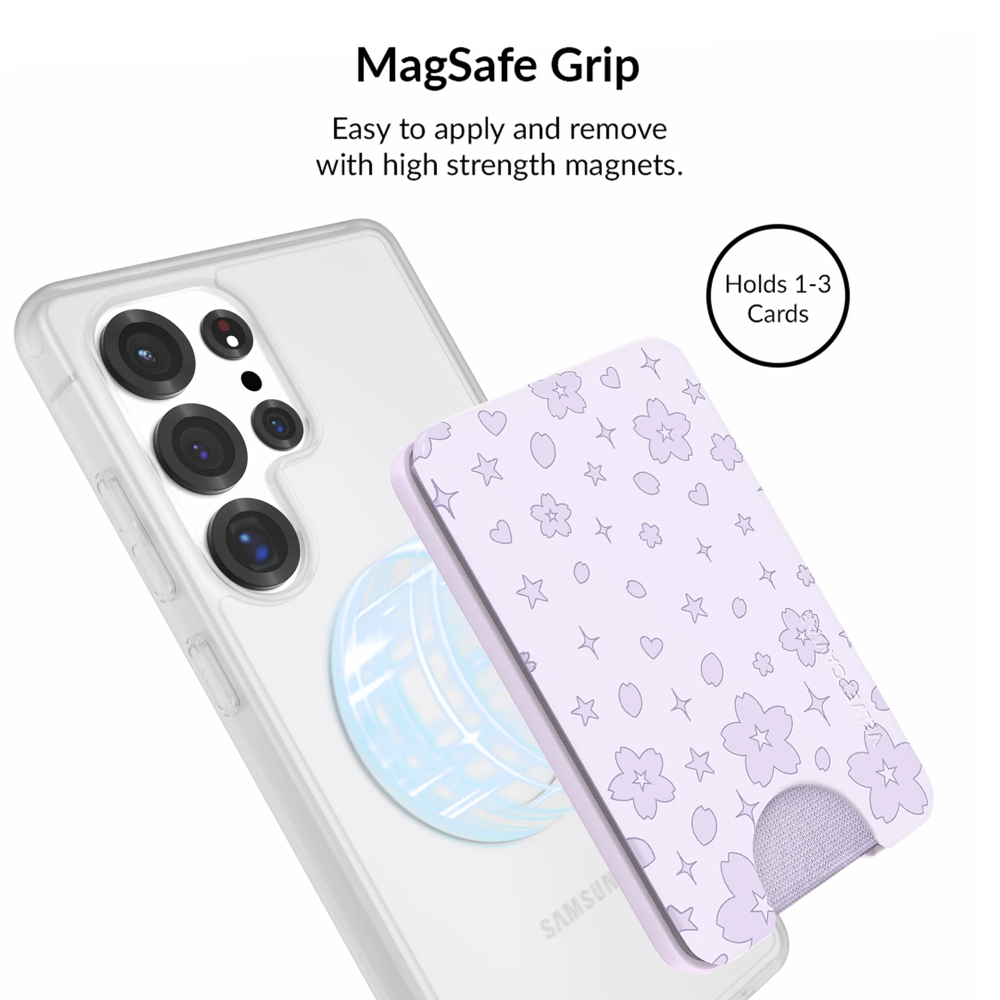 Lavender Cherry Blossom Glitter Samsung Bundle Set - Image 35