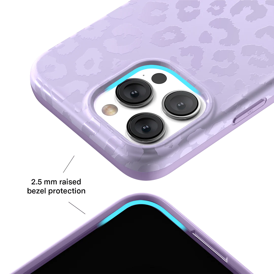 Lilac Leopard iPhone Case - Image 3