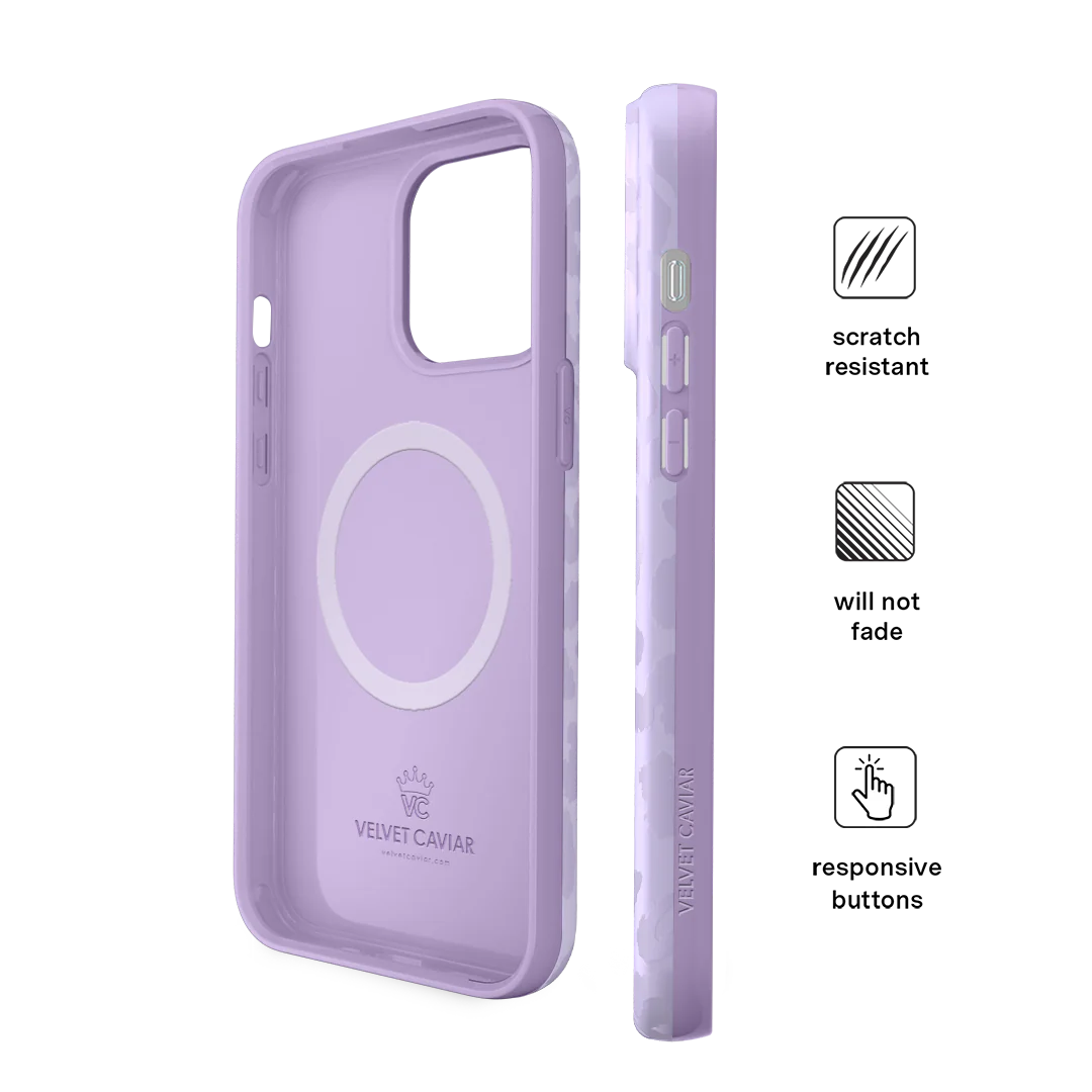 Lilac Leopard iPhone Case - Image 54