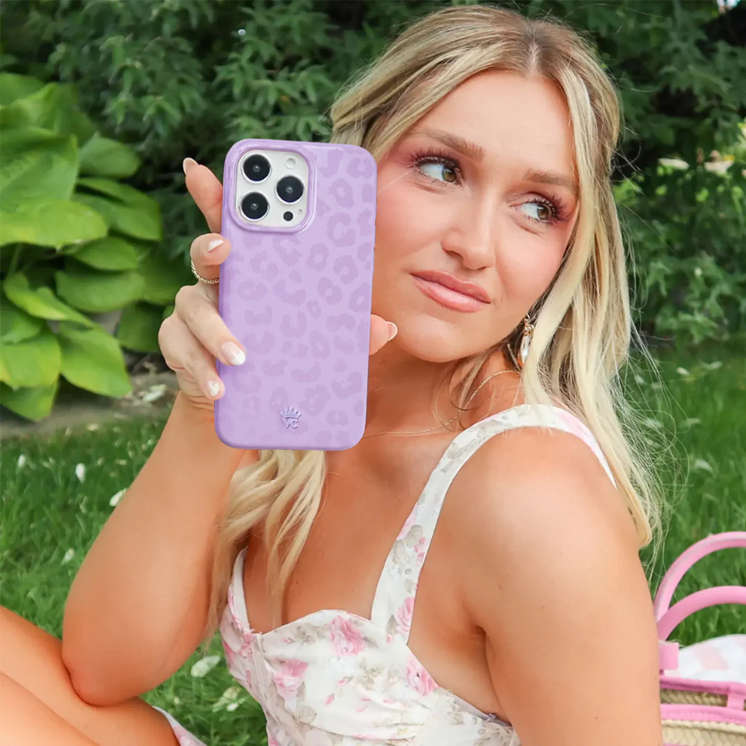 Lilac Leopard iPhone Case - Image 86
