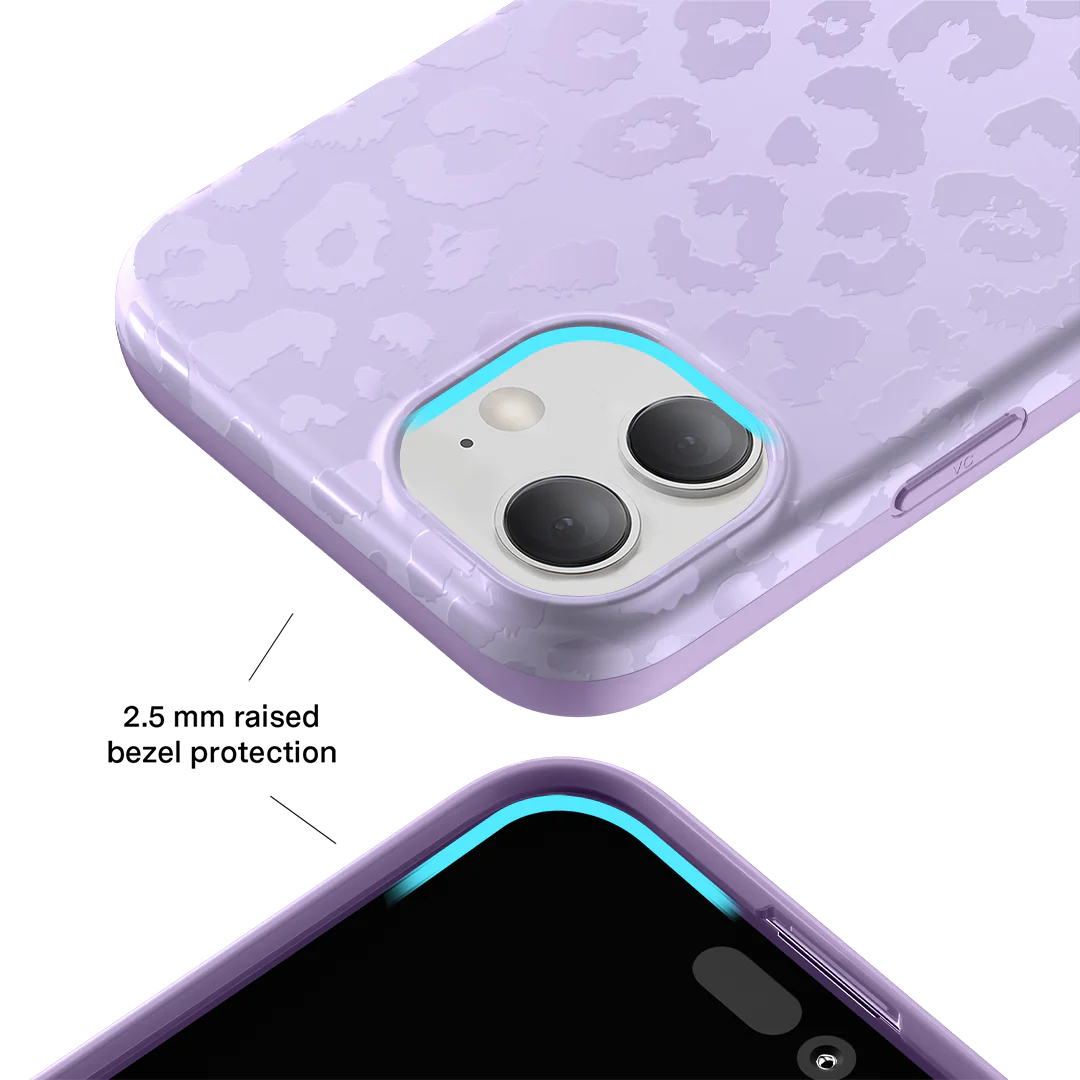 Lilac Leopard iPhone Case - Image 93