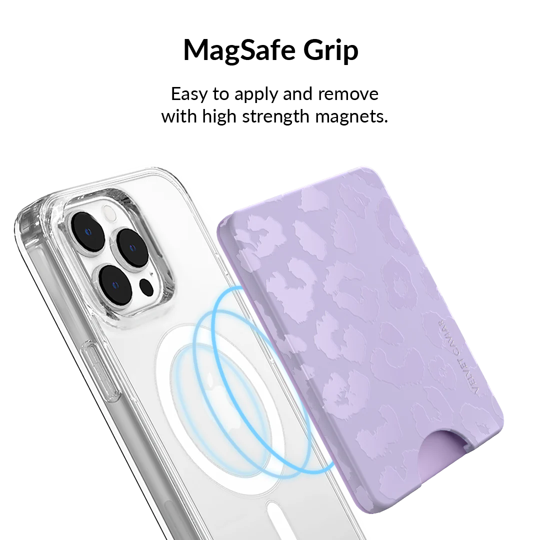 Lilac Leopard MagSafe Wallet - Image 4