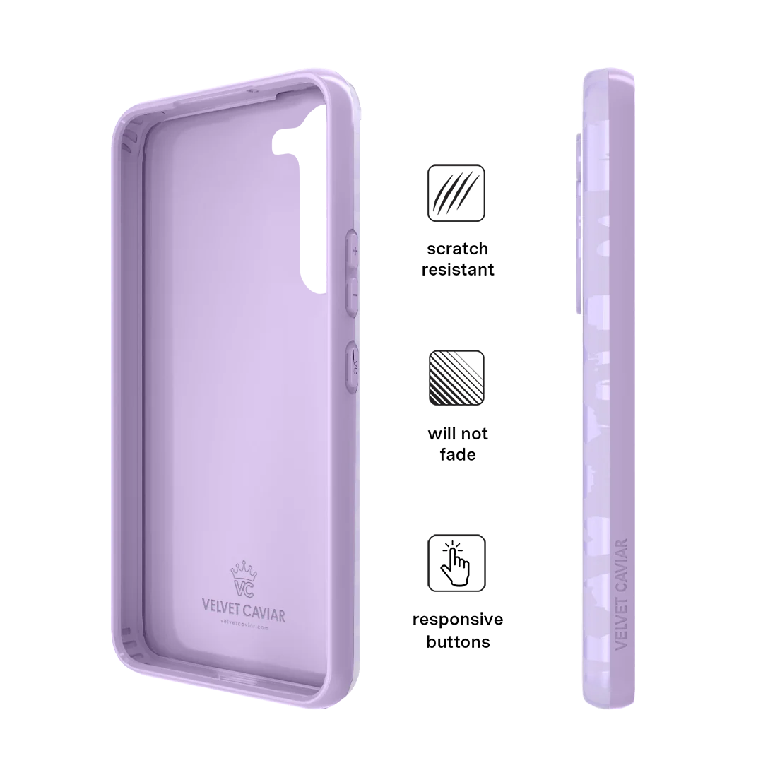 Lilac Leopard Samsung Case - Image 30