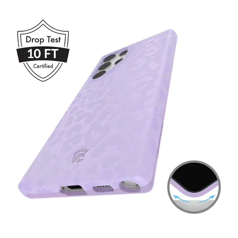 Lilac Leopard Samsung Case - Image 46