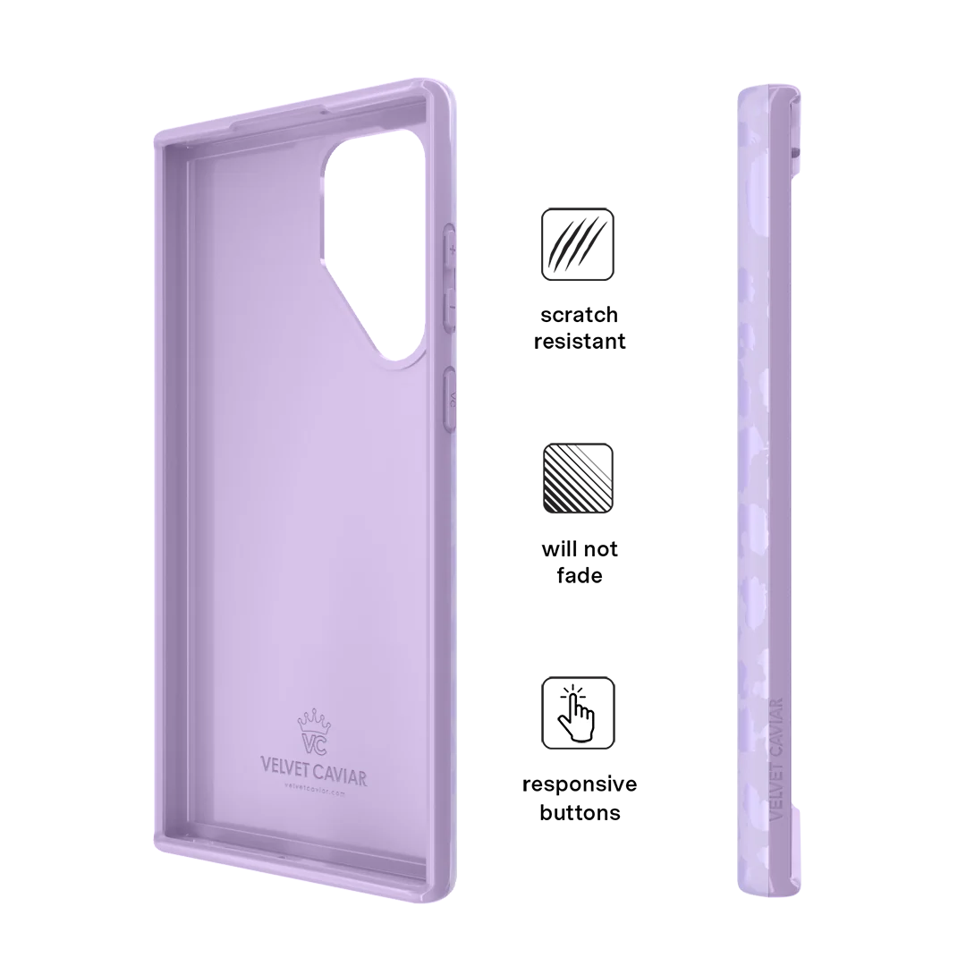 Lilac Leopard Samsung Case - Image 55