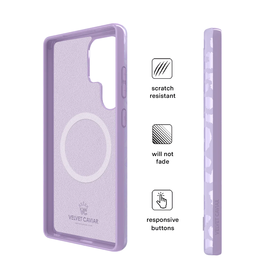 Lilac Leopard Samsung Case - Image 80