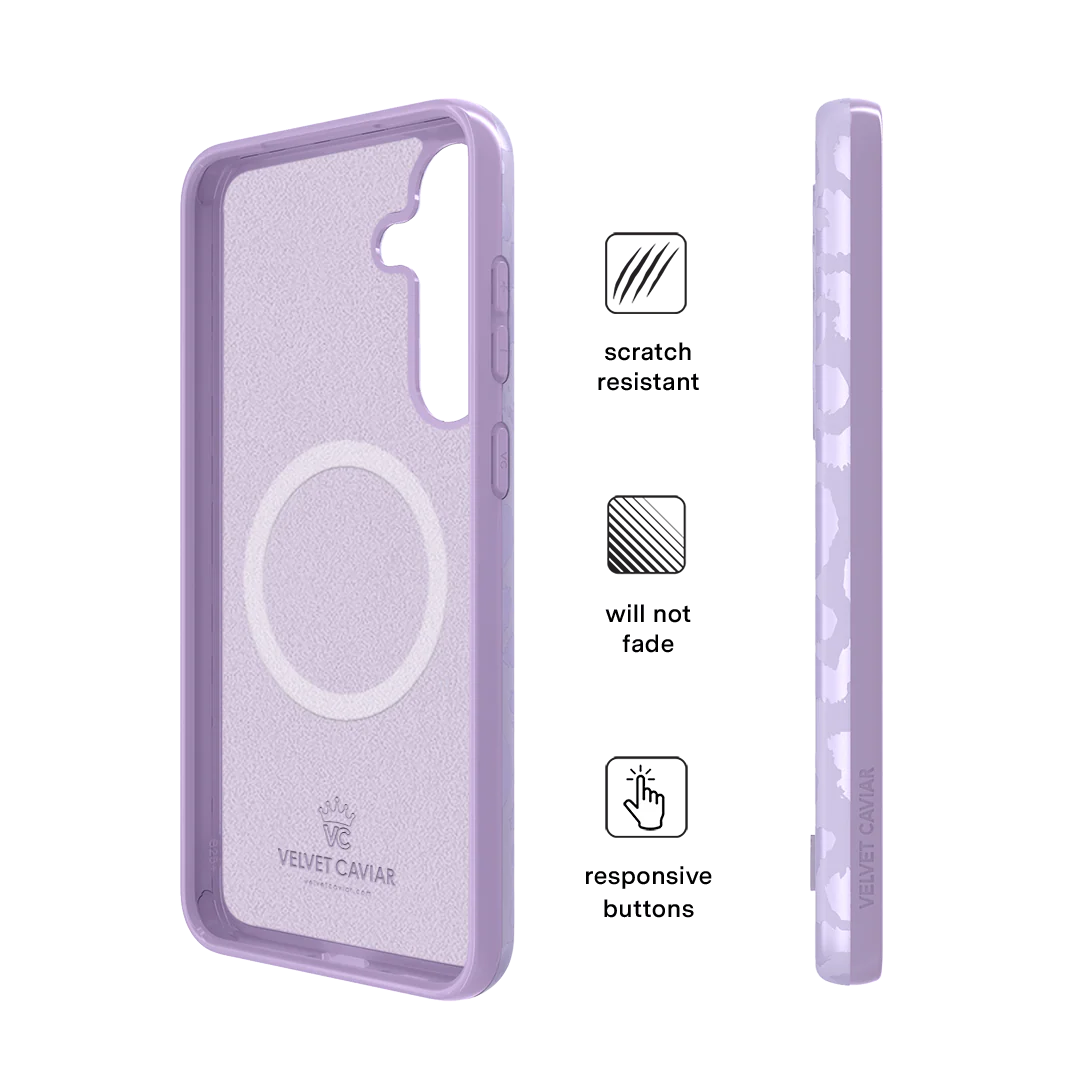 Lilac Leopard Samsung Case - Image 85