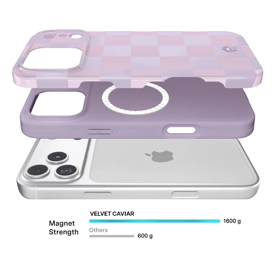 Lilac Vibe Checkered iPhone Case - Image 109